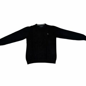 U.S. Polo Assn. Men's Black Crewneck Sweater